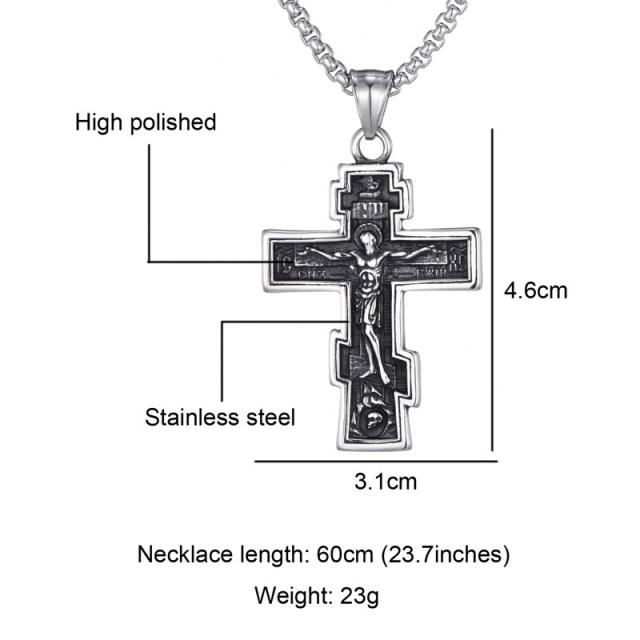 ネックレス ステンレス メンズ ペンダント クロス 十字架 キリスト チョーカー ゴシック ゴスロリ パンク V系 ホスト お兄系 カッコイイ の通販はau Pay マーケット ロキシー工房