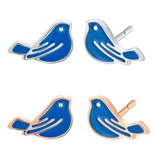 ピアス 鳥 インコ オウム 青い鳥 ブルー バード アクリル レジン 小さめ シンプル 大人 可愛い ガーリー シルバー ゴールド セキセイインの通販はau Pay マーケット ロキシー工房