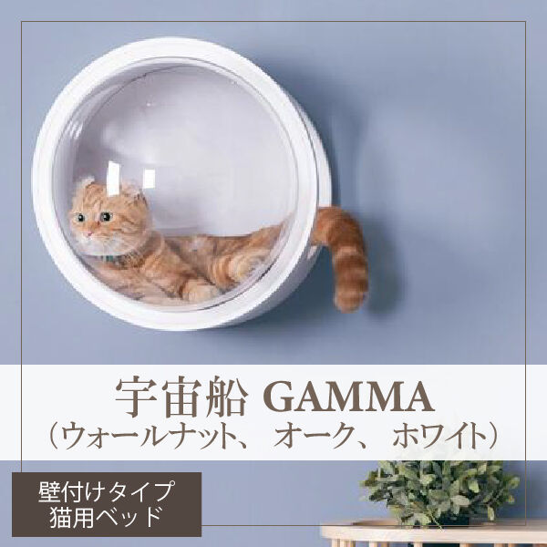 Myzoo 宇宙船gamma キャットハウス ウォールナット オーク ホワイト 天然木 ねこ 寝床 ネコベッド 猫家具 壁取り付け 全猫種 全年齢対の通販はau Pay マーケット Odd Eye