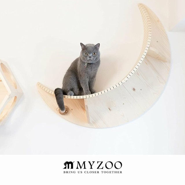 ペット用品MYZOO マイズー LUNA キャットステップ moon 月型 ...