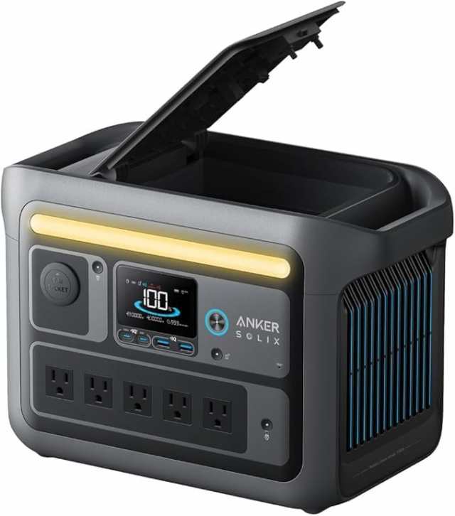 ANKER SOLIX C800 Portable Power Station ポータブル電源 768Wh 1200W A17535Z1 高出力 急速充電 アンカー 災害時 防災 緊急時 キャンプ