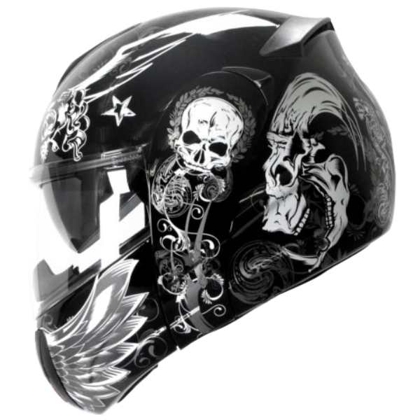 インナーバイザー付きフリップアップシステムヘルメット アルファスカル Alpha Skull かっこいいフルフェイスヘルメット クレストの通販はau Pay マーケット 総合卸問屋クレスト