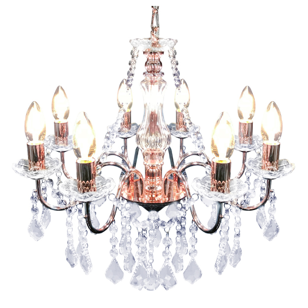 ポイント10倍  OS-001/8-PG Maelysマエリス 8灯シャンデリア シャンデリア 照明器具 キッチン アンティーク 玄関 リノベーション雑貨満載 照明器具 照明 LEDの通販は