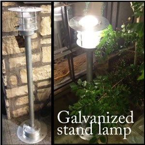 ポイント10倍 送料無料 Galvanized stand lamp インテリア/LIGHT/ベッド リビング ガーデン 玄関/照明 DULTON ダルトン