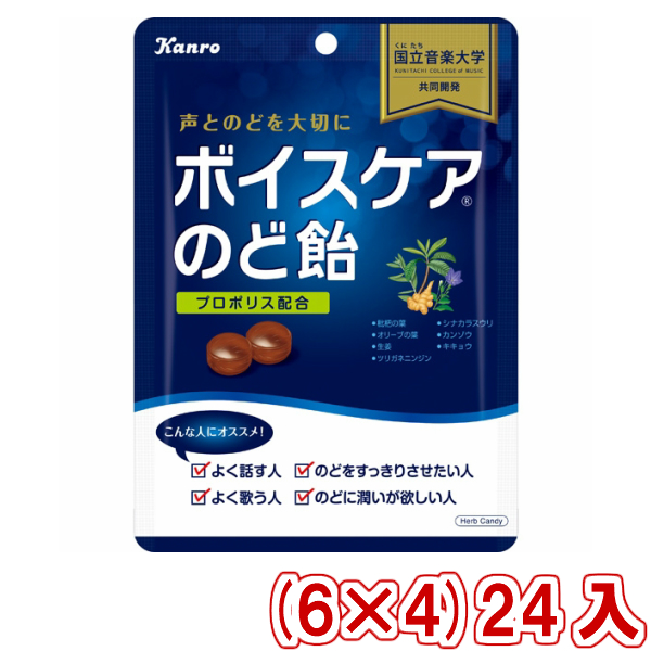 カンロ ボイスケアのど飴 個包装タイプ 70g ６ ４ ２４入 本州一部送料無料 の通販はau Pay マーケット ゆっくんのお菓子倉庫