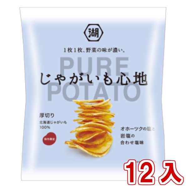 湖池屋 58g じゃがいも心地 オホーツクの塩と岩塩の合わせ塩味 １２入 本州一部送料無料 の通販はau Pay マーケット ゆっくんのお菓子倉庫