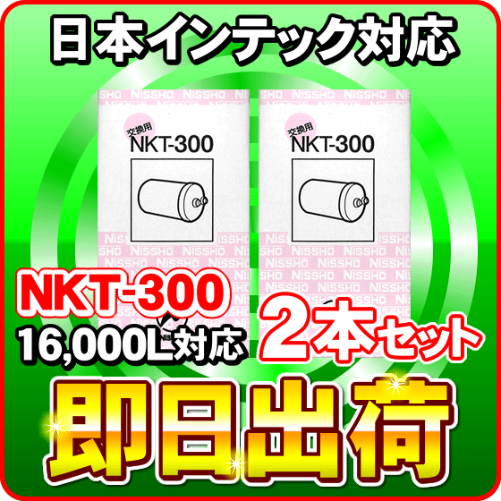 【2本セット】NKT-300（16000L）日本インテック製品に使用可能な互換性ある浄水器カートリッジ 日本インテック社純正品ではありません