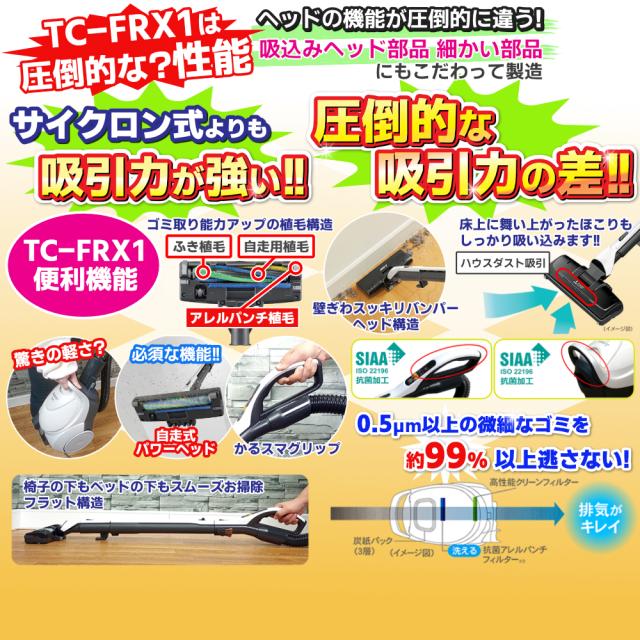 掃除機 紙パック式 吸引力の強い 最強クラス 三菱 掃除機の紙パック式