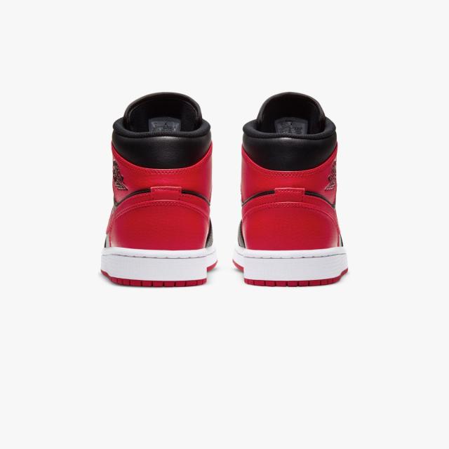 ナイキ エア ジョーダン 1 ミッド “ブレッド” レッド/ブラック NIKE AIR JORDAN 1 MID “Bred” Red/Black メンズ スニーカー 554724-074