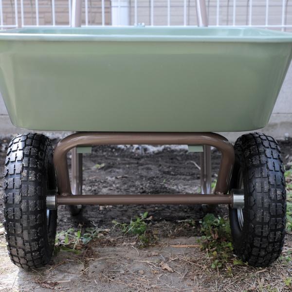 ガーデン2輪車 ノーパンクタイヤ 容量53L 積載80kg 重量9kg パンク 