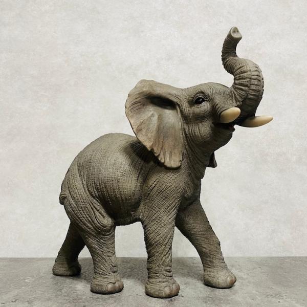 置物 動物 ゾウ 小 高さ29.5cm 縁起物 風水 woobia おしゃれ