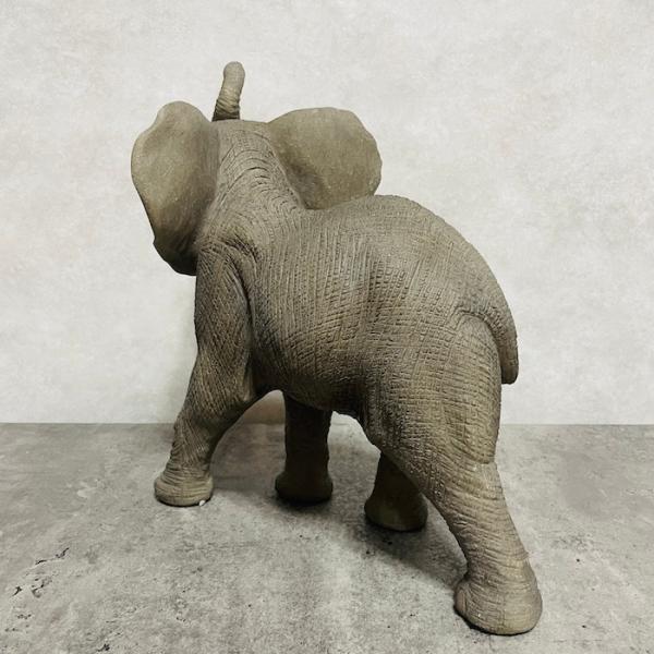 風水 象 置物 玄関 置物 ゾウ 小 横幅31cm 縁起物 風水 woobia