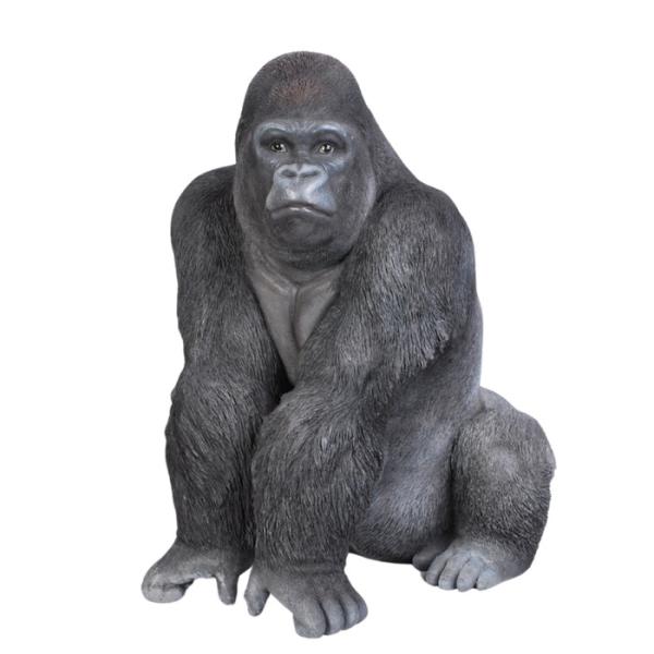 シルバーバック デカ黒ゴリラ 大 グッズ 高さ53cm woobia ウービア 大きい 置物 大型 面白い おしゃれ ガーデン インテリア 巨大オブジェ 可愛い プレゼント 北欧 玄関 雑貨 動物 モダン 庭 ギフト 屋外 家 リアル 玄関先 卓上 ガーデンオーナメント ガーデニング_14
