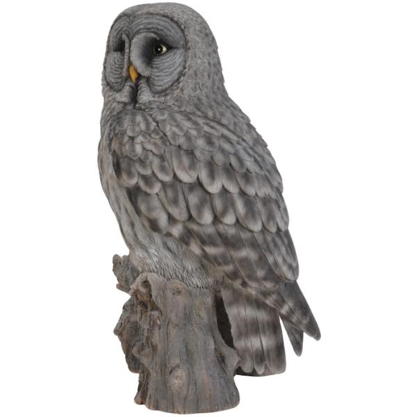 置物 鳥 かわいい 巨大オブジェ 北欧 動物 切り株にとまる フクロウ 特大 高さ52cm woobia ウービア 大きい おしゃれ ガーデン インテリア 大型 プレゼント 玄関 雑貨 モダン 面白い 庭 ギフト 屋外 家 リアル 玄関先 ガーデンオーナメント