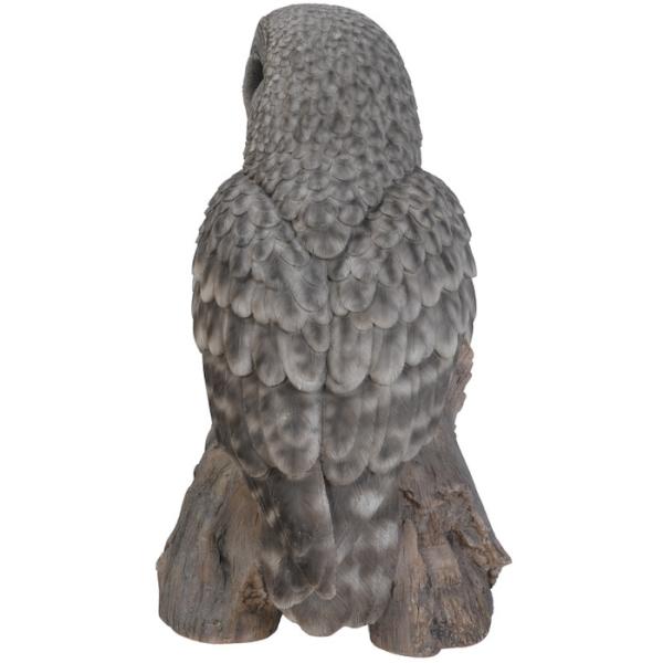 置物 鳥 かわいい 巨大オブジェ 北欧 動物 切り株にとまる フクロウ 特大 高さ52cm woobia ウービア 大きい おしゃれ ガーデン インテリア 大型 プレゼント 玄関 雑貨 モダン 面白い 庭 ギフト 屋外 家 リアル 玄関先 ガーデンオーナメント