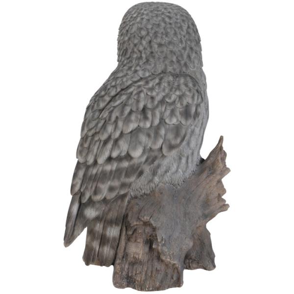 置物 鳥 かわいい 巨大オブジェ 北欧 動物 切り株にとまる フクロウ 特大 高さ52cm woobia ウービア 大きい おしゃれ ガーデン インテリア 大型 プレゼント 玄関 雑貨 モダン 面白い 庭 ギフト 屋外 家 リアル 玄関先 ガーデンオーナメント