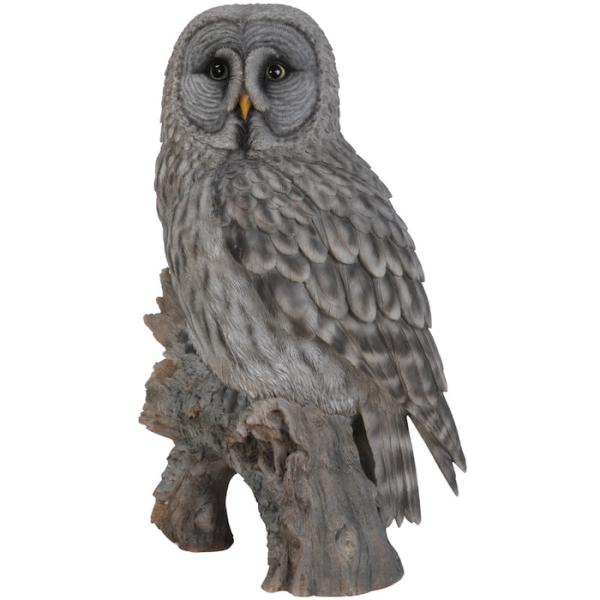 置物 鳥 かわいい 巨大オブジェ 北欧 動物 切り株にとまる フクロウ 特大 高さ52cm woobia ウービア 大きい おしゃれ ガーデン インテリア 大型 プレゼント 玄関 雑貨 モダン 面白い 庭 ギフト 屋外 家 リアル 玄関先 ガーデンオーナメント
