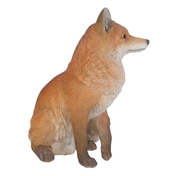 置物 お座りきつね 特大 狐 高さ48.5cm 巨大オブジェ 大型 woobia ウービア 大きい かわいい おしゃれ ガーデン インテリア 可愛い プレゼント 北欧 玄関 雑貨 動物 モダン 面白い 庭 ギフト 屋外 家 リアル 玄関先 ガーデンオーナメント