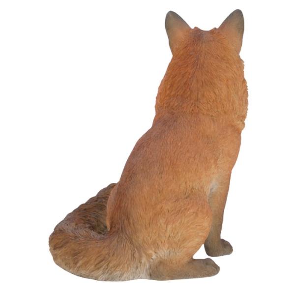 置物 お座りきつね 特大 狐 高さ48.5cm 巨大オブジェ 大型 woobia ウービア 大きい かわいい おしゃれ ガーデン インテリア 可愛い プレゼント 北欧 玄関 雑貨 動物 モダン 面白い 庭 ギフト 屋外 家 リアル 玄関先 ガーデンオーナメント