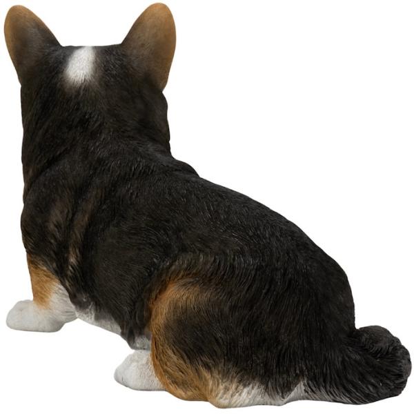 犬 置物 大きい お座りコーギー 黒 大 体長48cm woobia ウービア 大型 かわいい おしゃれ ガーデン インテリア オブジェ 巨大 可愛い プレゼント 北欧 玄関 雑貨 動物 モダン 面白い 庭 ギフト 屋外 家 リアル 玄関先 ガーデンオーナメント_3