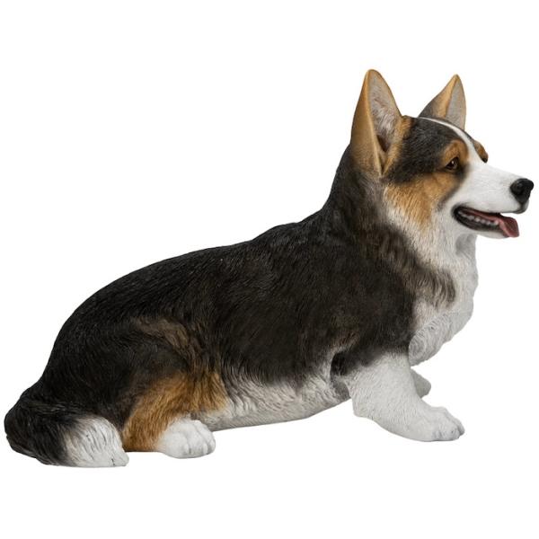 犬 置物 大きい お座りコーギー 黒 大 体長48cm woobia ウービア 大型 かわいい おしゃれ ガーデン インテリア オブジェ 巨大 可愛い プレゼント 北欧 玄関 雑貨 動物 モダン 面白い 庭 ギフト 屋外 家 リアル 玄関先 ガーデンオーナメント_4