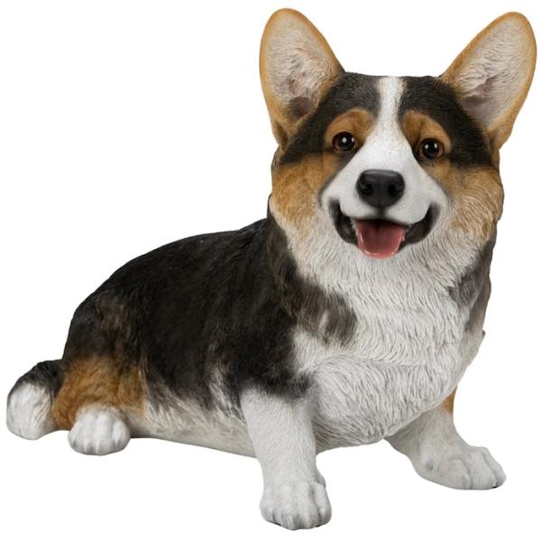 犬 置物 大きい お座りコーギー 黒 大 体長48cm woobia ウービア 大型 かわいい おしゃれ ガーデン インテリア オブジェ 巨大 可愛い プレゼント 北欧 玄関 雑貨 動物 モダン 面白い 庭 ギフト 屋外 家 リアル 玄関先 ガーデンオーナメント_6