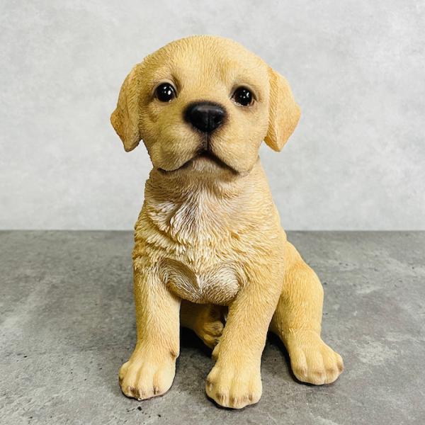 ラブラドール 置物 ビッグサイズ リアルな犬のオブジェ いぬの