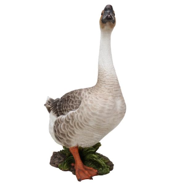 置物 鳥 かわいい 特大オブジェ ガチョウ 高さ65cm 北欧 動物 大型 woobia ウービア 大きい おしゃれ ガーデン インテリア  巨大 可愛い プレゼント 玄関 雑貨 モダン 面白い 庭 ギフト 屋外 家 リアル 玄関先 ガーデンオーナメント_1
