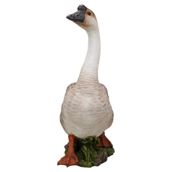 置物 鳥 かわいい 特大オブジェ ガチョウ 高さ65cm 北欧 動物 大型 woobia ウービア 大きい おしゃれ ガーデン インテリア  巨大 可愛い プレゼント 玄関 雑貨 モダン 面白い 庭 ギフト 屋外 家 リアル 玄関先 ガーデンオーナメント_2