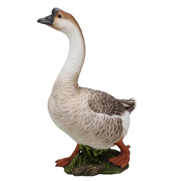 置物 鳥 かわいい 特大オブジェ ガチョウ 高さ65cm 北欧 動物 大型 woobia ウービア 大きい おしゃれ ガーデン インテリア  巨大 可愛い プレゼント 玄関 雑貨 モダン 面白い 庭 ギフト 屋外 家 リアル 玄関先 ガーデンオーナメント_3