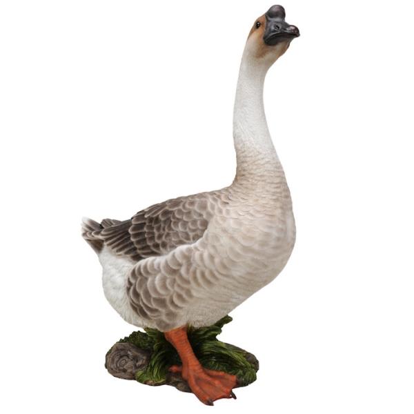置物 鳥 かわいい 特大オブジェ ガチョウ 高さ65cm 北欧 動物 大型 woobia ウービア 大きい おしゃれ ガーデン インテリア  巨大 可愛い プレゼント 玄関 雑貨 モダン 面白い 庭 ギフト 屋外 家 リアル 玄関先 ガーデンオーナメント_5