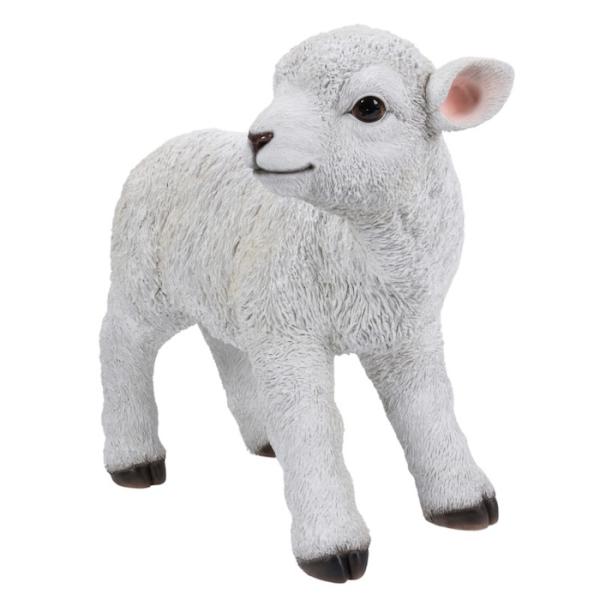 置物 動物 振向き子羊 特大 横幅55.5cm woobia ウービア 大きい かわいい おしゃれ ガーデン インテリア オブジェ 可愛い プレゼント 北欧 玄関 雑貨 モダン 面白い 庭 ギフト 屋外 家 リアル 玄関先 ガーデンオーナメント