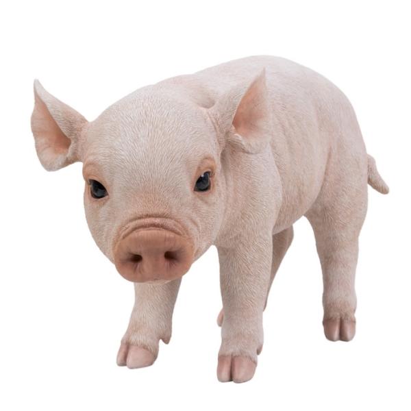 置物 待ち構えるピンク子豚 大 ブタグッズ 横幅62cm 巨大オブジェ 大型 woobia ウービア 大きい かわいい おしゃれ ガーデン インテリア 可愛い プレゼント 北欧 玄関 雑貨 動物 モダン 面白い 庭 ギフト 屋外 家 リアル 玄関先 ガーデンオーナメント
