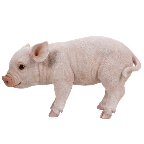 置物 待ち構えるピンク子豚 大 ブタグッズ 横幅62cm 巨大オブジェ 大型 woobia ウービア 大きい かわいい おしゃれ ガーデン インテリア 可愛い プレゼント 北欧 玄関 雑貨 動物 モダン 面白い 庭 ギフト 屋外 家 リアル 玄関先 ガーデンオーナメント