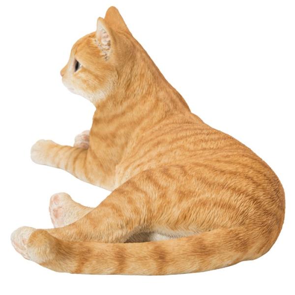 猫 置物 リアルでかわいい おしゃれ 大きい リラックス茶トラ猫 ネコ 横幅38cm woobia ウービア ガーデン インテリア オブジェ 巨大 可愛い プレゼント 北欧 玄関 雑貨 動物 モダン 面白い 庭 ギフト 屋外 家 玄関先 ガーデンオーナメント_3