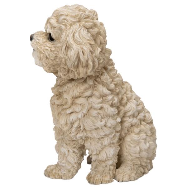置物 お座りトイプードルクリーム 中 犬グッズ 高さ28.5cm woobia ウービア 大きい かわいい おしゃれ ガーデン インテリア オブジェ 巨大 可愛い プレゼント 北欧 玄関 雑貨 動物 モダン 面白い 庭 ギフト 屋外 家 リアル 玄関先 ガーデンオーナメント_4