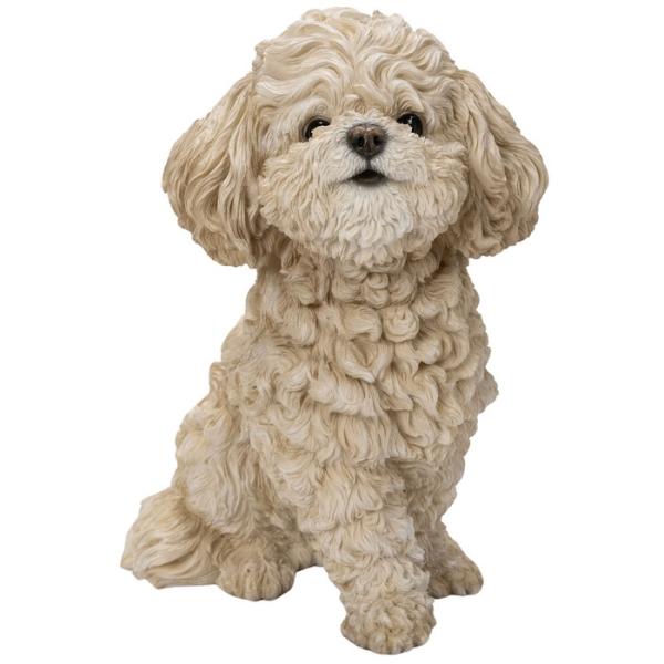 置物 お座りトイプードルクリーム 中 犬グッズ 高さ28.5cm woobia ウービア 大きい かわいい おしゃれ ガーデン インテリア オブジェ 巨大 可愛い プレゼント 北欧 玄関 雑貨 動物 モダン 面白い 庭 ギフト 屋外 家 リアル 玄関先 ガーデンオーナメント_6