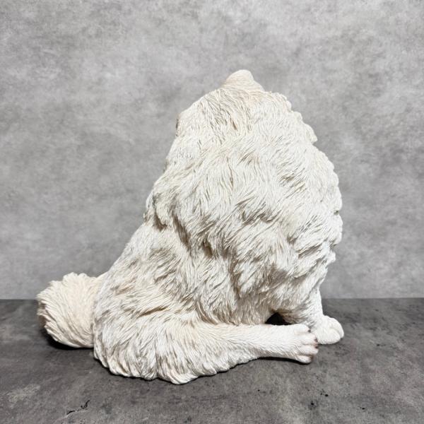 犬 置物 大きい お座りポメラニアン 大 横幅30cm 巨大オブジェ woobia ウービア かわいい おしゃれ ガーデン インテリア 大型 プレゼント 北欧 玄関 雑貨 動物 モダン 面白い 庭 ギフト 屋外 家 リアル 玄関先 ガーデンオーナメント_1