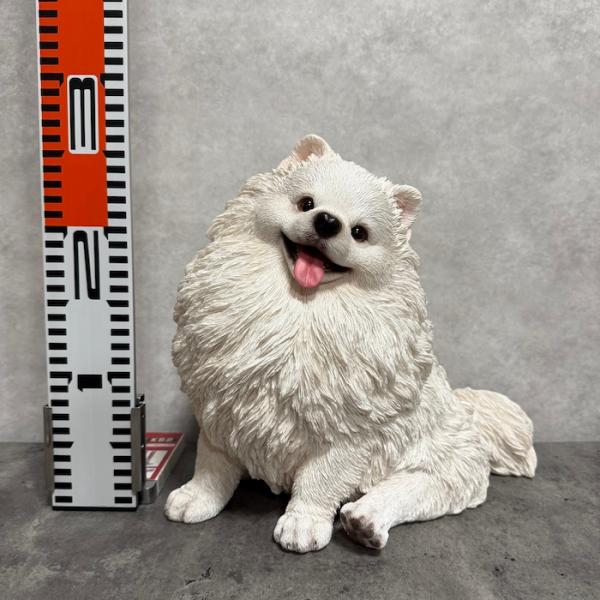 犬 置物 大きい お座りポメラニアン 大 横幅30cm 巨大オブジェ woobia ウービア かわいい おしゃれ ガーデン インテリア 大型 プレゼント 北欧 玄関 雑貨 動物 モダン 面白い 庭 ギフト 屋外 家 リアル 玄関先 ガーデンオーナメント_10