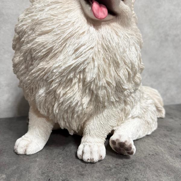 犬 置物 大きい お座りポメラニアン 大 横幅30cm 巨大オブジェ woobia ウービア かわいい おしゃれ ガーデン インテリア 大型 プレゼント 北欧 玄関 雑貨 動物 モダン 面白い 庭 ギフト 屋外 家 リアル 玄関先 ガーデンオーナメント_11