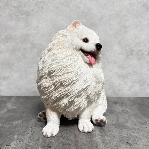 犬 置物 大きい お座りポメラニアン 大 横幅30cm 巨大オブジェ woobia ウービア かわいい おしゃれ ガーデン インテリア 大型 プレゼント 北欧 玄関 雑貨 動物 モダン 面白い 庭 ギフト 屋外 家 リアル 玄関先 ガーデンオーナメント_3