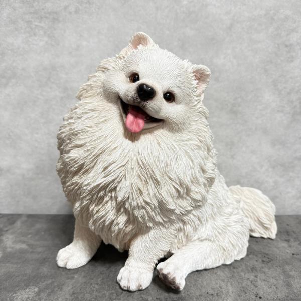 犬 置物 大きい お座りポメラニアン 大 横幅30cm 巨大オブジェ woobia ウービア かわいい おしゃれ ガーデン インテリア 大型 プレゼント 北欧 玄関 雑貨 動物 モダン 面白い 庭 ギフト 屋外 家 リアル 玄関先 ガーデンオーナメント_6