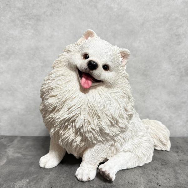 犬 置物 大きい お座りポメラニアン 大 横幅30cm 巨大オブジェ woobia ウービア かわいい おしゃれ ガーデン インテリア 大型 プレゼント 北欧 玄関 雑貨 動物 モダン 面白い 庭 ギフト 屋外 家 リアル 玄関先 ガーデンオーナメント_7