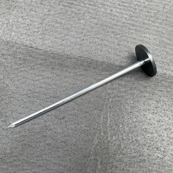 楽りゃく釘 20cm 10P×200袋 2000本 防草シート 人工芝 押さえ釘 黒丸付き 特殊釘 雑草対策 固定ピン アンカーピン_4