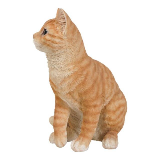 猫 置物 リアルでかわいい おしゃれ 大きい 巻き座り茶トラ猫 大 ネコ 高さ30.5cm woobia ウービア ガーデン インテリア オブジェ 可愛い プレゼント 北欧 玄関 雑貨 動物 モダン 面白い 庭 ギフト 屋外 家 玄関先 ガーデンオーナメント_3