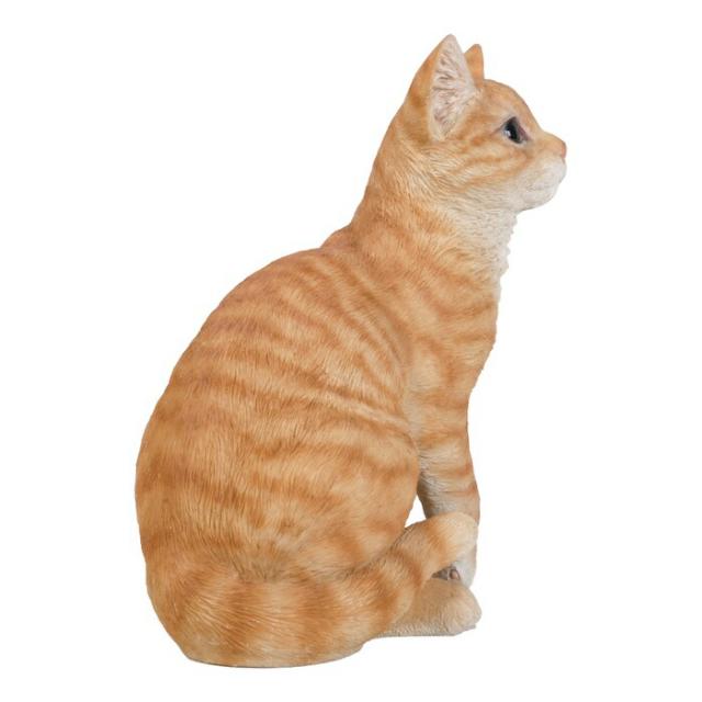 猫 置物 リアルでかわいい おしゃれ 大きい 巻き座り茶トラ猫 大 ネコ 高さ30.5cm woobia ウービア ガーデン インテリア オブジェ 可愛い プレゼント 北欧 玄関 雑貨 動物 モダン 面白い 庭 ギフト 屋外 家 玄関先 ガーデンオーナメント_4