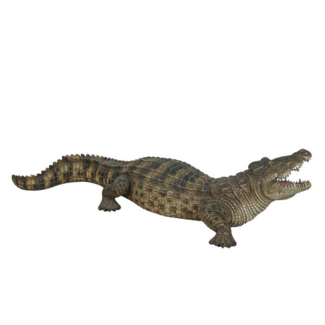 置物 威嚇するワニ 横幅77.5cm woobia ウービア 大きい かわいい おしゃれ ガーデン インテリア オブジェ 巨大 可愛い プレゼント 北欧 玄関 雑貨 動物 モダン 面白い 庭 ギフト 屋外 家 リアル 玄関先 ガーデンオーナメント_4