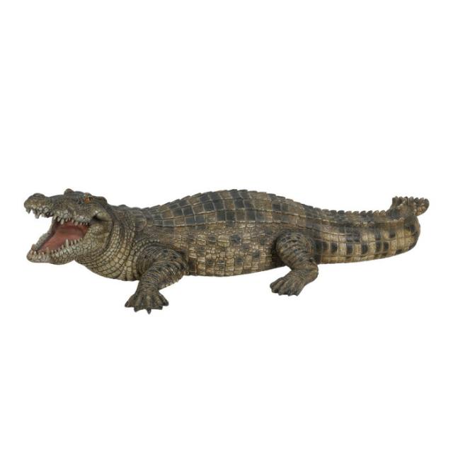 置物 威嚇するワニ 横幅77.5cm woobia ウービア 大きい かわいい おしゃれ ガーデン インテリア オブジェ 巨大 可愛い プレゼント 北欧 玄関 雑貨 動物 モダン 面白い 庭 ギフト 屋外 家 リアル 玄関先 ガーデンオーナメント_7