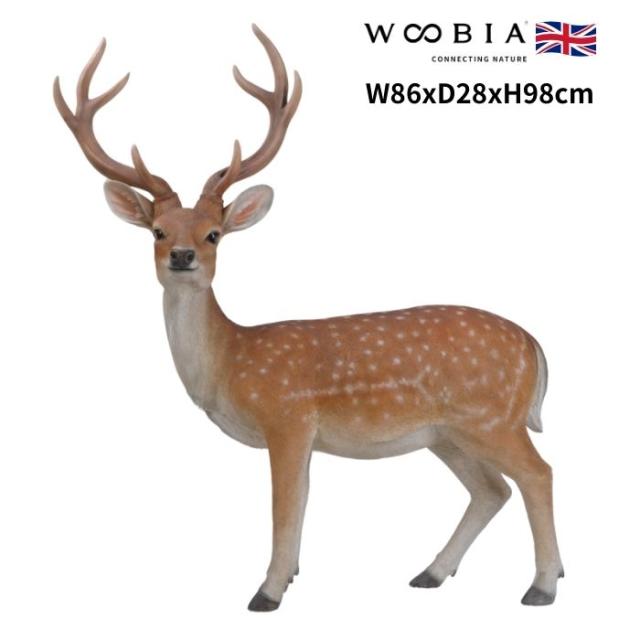 鹿の置物 エゾジカ 特大 動物 高さ98cm woobia ウービア 大きい かわいい おしゃれ ガーデン インテリア 巨大オブジェ 可愛い プレゼント 北欧 玄関 雑貨 モダン 面白い 庭 ギフト 屋外 家 リアル 玄関先 ガーデンオーナメント