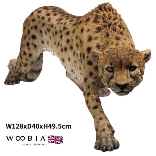 置物 歩くチーター 特大 高さ49.5cm woobia ウービア 大きい かわいい おしゃれ ガーデン インテリア オブジェ 巨大 可愛い プレゼント 北欧 玄関 雑貨 動物 モダン 面白い 庭 ギフト 屋外 家 リアル 玄関先 ガーデンオーナメント 面白い